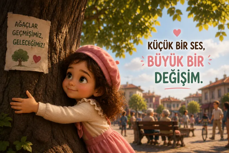 Köy Meydanındaki Çınar